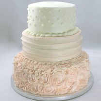 Wedding Cake 3 tier Buttercream (D)